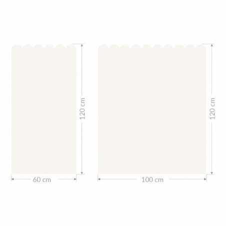 Seinakleebis paneel 60 cm, helebeež