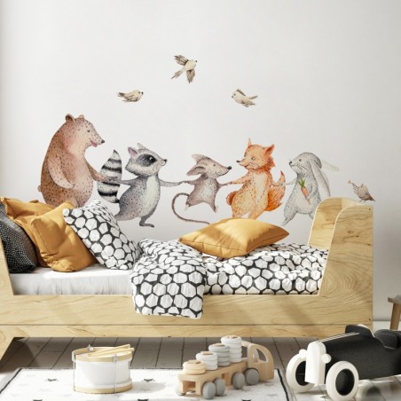 Seinakleebis L rõõmsad metsaloomad