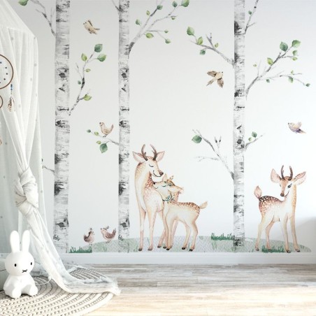 Seinakleebis kased ja hirved komplekt