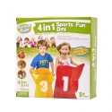 Spordikomplekt 4in1 kotid, munad, lusikad