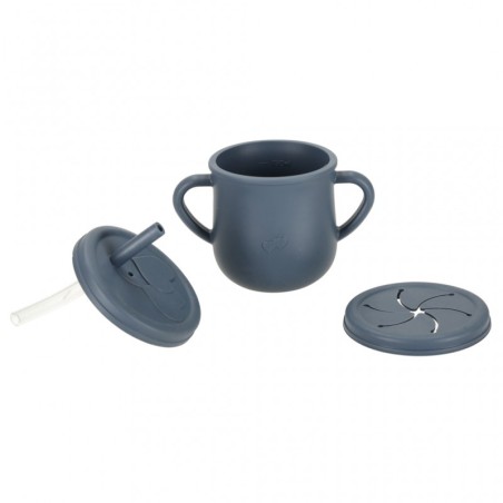 Silikoonist laste sööginõud orav 9 elementi tumehall