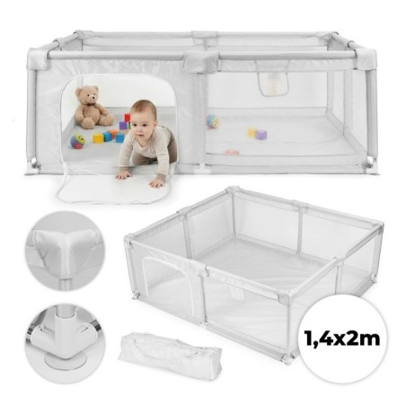 Beebi mänguaedik 140x200 cm, hall + kandekott