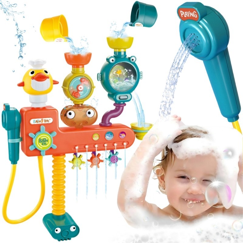 Vannimänguasi kraan, dušš, ülevoolupart