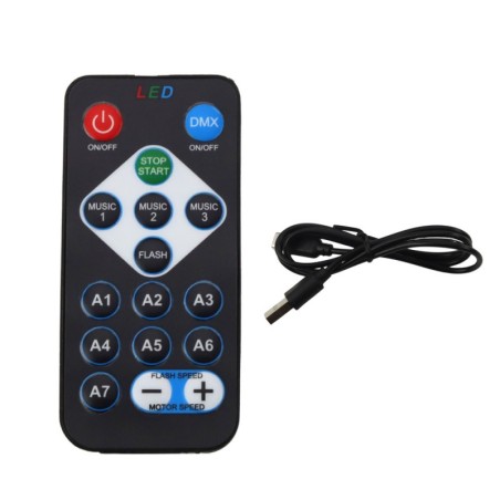 Projektoriga palliga öölamp, värvilised LED-tuled, 360° kaugjuhtimispult