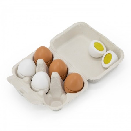 Puidust munad karbis, krõpsuga poolitatavad