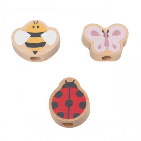 PolarB puidust värvilised Montessori hammasrattad