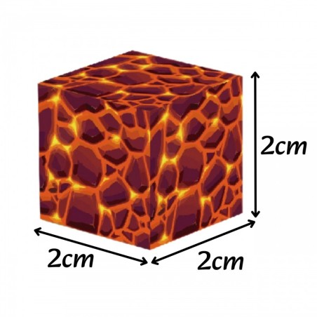 Magnetilised klotsid magnetkuubikud (2x2 cm) pikslid kaevanduste meisterdamiseks 74 tk.