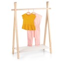Laste riidestange puit/kangas 80,5x30x100 cm