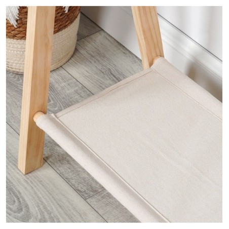 Laste riidestange puit/kangas 80,5x30x100 cm