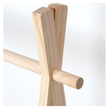 Laste riidestange puit/kangas 80,5x30x100 cm