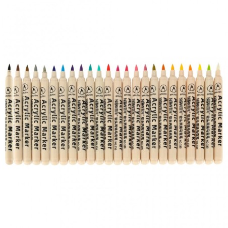 Akrüül markerid,kanga markerid, kivimarkerid, veekindlad markerid, 24 tk.