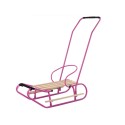 Metallist kelk käepideme tõukuriga ja seljatoega, roosa