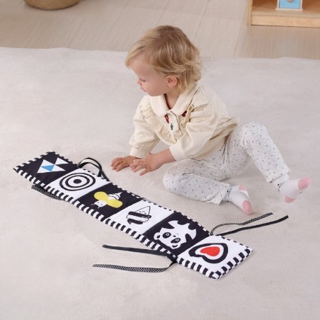 Montessori hariduslik 7in1 sensoorne mänguasjadega kast XXL 0-2 kuud 18 tk FSC