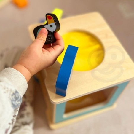 Montessori hariduslik 7in1 sensoorne mänguasjadega kast XXL, 31-36 kuud, FSC