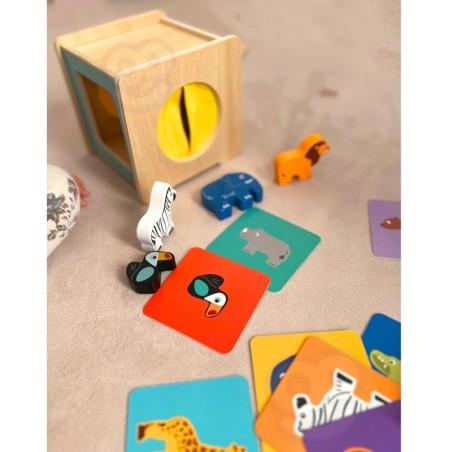 Montessori hariduslik 7in1 sensoorne mänguasjadega kast XXL, 31-36 kuud, FSC