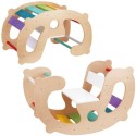 Puidust vikerkaare kiik ja sild 2-ühes Montessori FSC