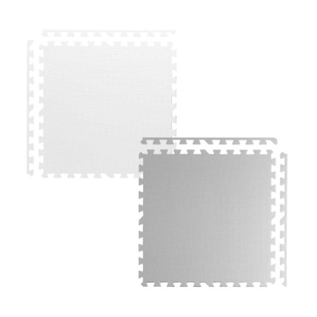 Suur puslematt hall/valge 180x180cm 9 osa