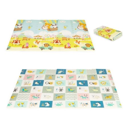 Hariv kahepoolne kokkupandav suur mängumatt kotiga