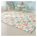 Lastele mängumatt vahtmatt 200x180 cm, kahepoolne, kokkupandav, hariv + IPLAY kott