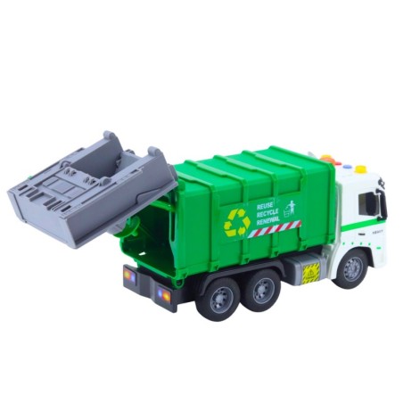 Prügiauto prügikastidega, tuled ja helid, 1:16
