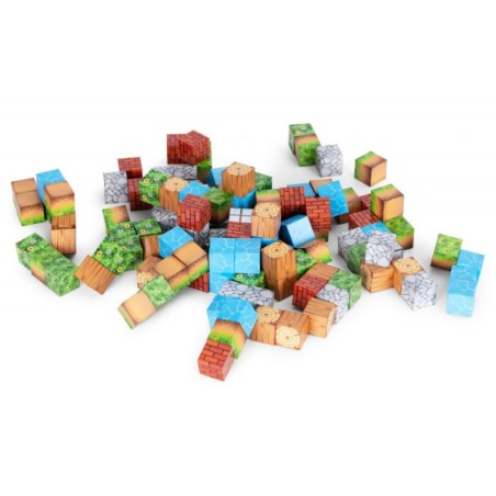 Magnetiliste ehitusklotside (2x2 cm) komplekt lastele 119 kuubikut
