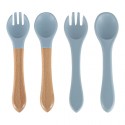Silikoon sööginõude komplekt, 8 osaline, sinine
