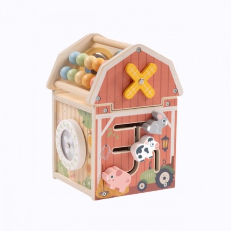 Puidust farmi tegevuskeskus sorteerija Montessori arvelaud
