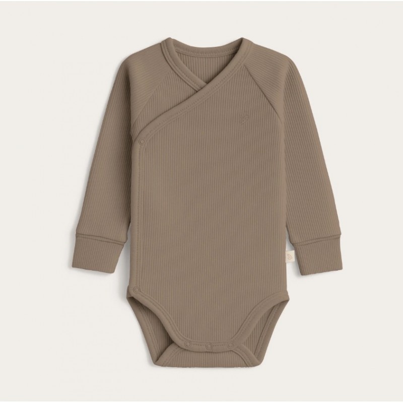 Hõlmikbodi beebile, tumebeež, pikad varrukad