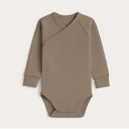 Hõlmikbodi beebile, tumebeež, pikad varrukad