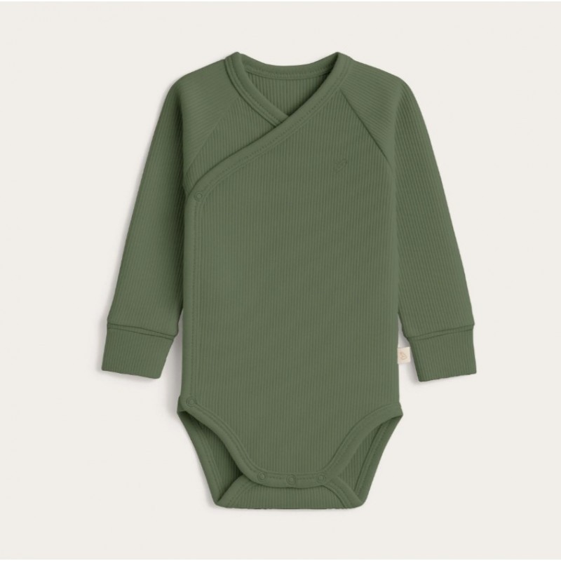 Hõlmikbodi beebile, roheline, pikad varrukad