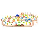 CLASSIC WORLD puidust rongikomplekt + figuurid 110 tk.