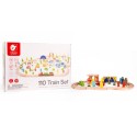 CLASSIC WORLD puidust rongikomplekt + figuurid 110 tk.