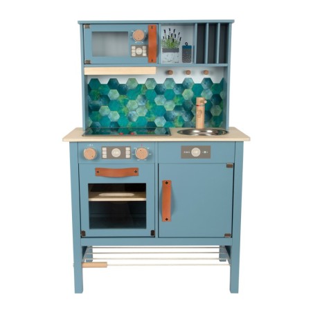 Puidust laste mänguköök tasty, sinine