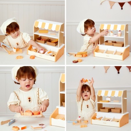 Puidust mini pagaritöökoja küpsetiste alus 16 osa