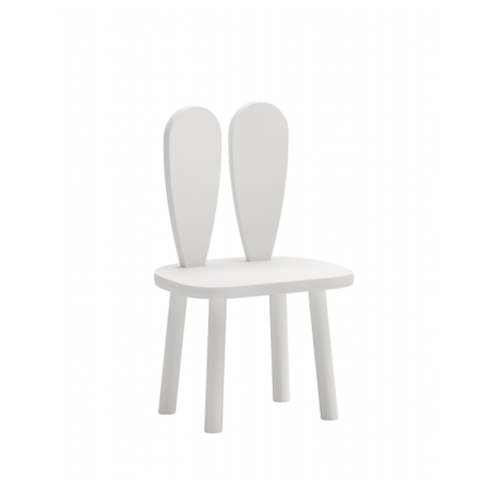 Laste puidust tool Bunny, valge