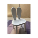 Laste puidust tool Bunny, valge