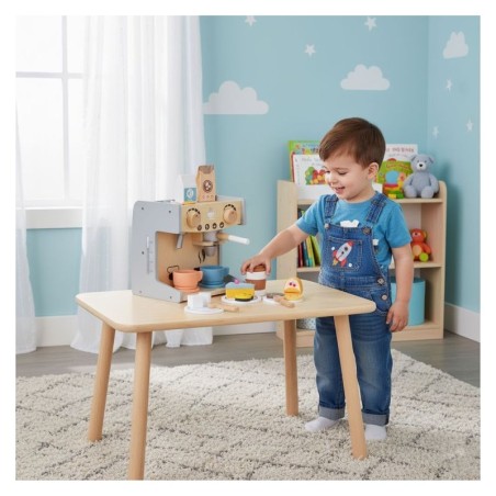 Puidust kohvimasin lastele 2-ühes poe barista komplekt 26 tarvikut