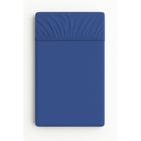 Kummiga voodilina jersey 120x60 cm, tumesinine