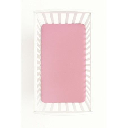 Kummiga voodilina jersey 120x60 cm, pastell roosa