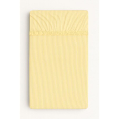 Kummiga voodilina 120x60 cm, yellow stripes