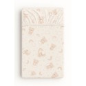 Kummiga voodilina 120x60 cm, Rainbow beige bear