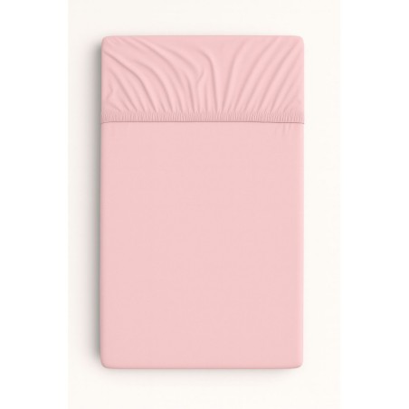 Kummiga voodilina 120x60 cm, pastell roosa