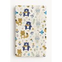 Kummiga voodilina 120x60 cm, navy blue bears