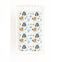 Kummiga voodilina 120x60 cm, navy blue bears