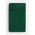 Kummiga voodilina 120x60 cm, bottle green
