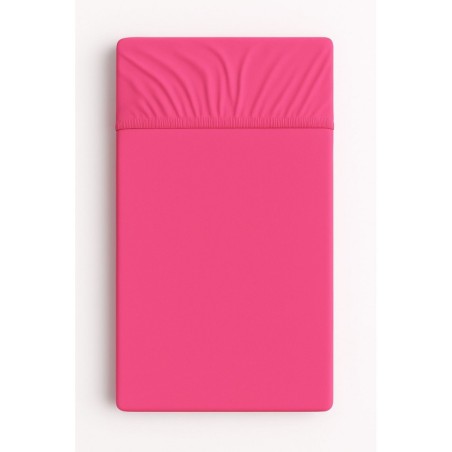 Kummiga voodilina 140x70 cm, tumeroosa