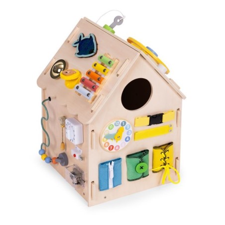 Puidust sensoorne lastemaja, hariduslikud tahvlid XXL 30 elementi