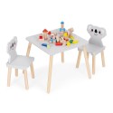 Lastemööbli komplekt: laud + 2 koaala tooli