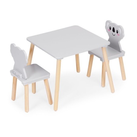 Lastemööbli komplekt: laud + 2 koaala tooli