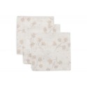 Musliin lapid 3 tk, 31x31 cm, Leafy Dreams